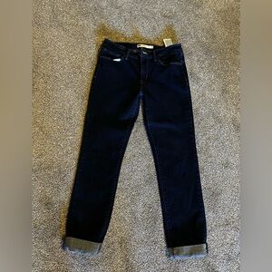 Levi's 721 High Rise Jeans in a dark rinse